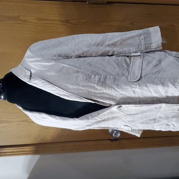 Marrakech tan linen NWT anthropologie single button blazer 3/4 sleeve - Picture 1 of 11